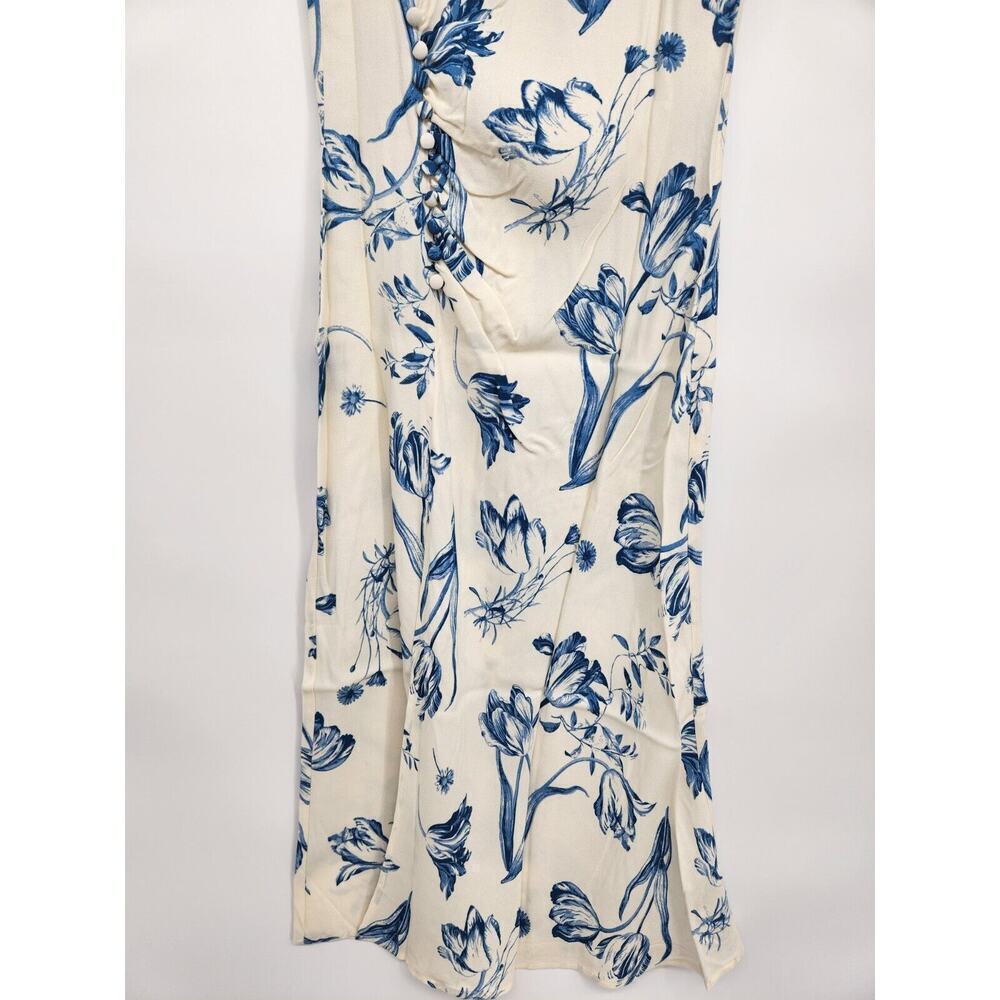 NWD Reformation Frasier Button Floral Print Cap Sleeve Midi Dress Size 4 LISSE - Picture 3 of 13